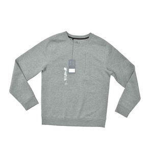 VRST Men Athletic Fit Mid-Grey Heather Crew Neck Pullover Sweatshirt Size S NEW